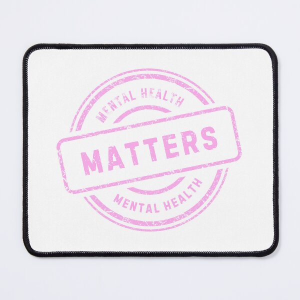 Item preview, “Mental Health Matters” Grunge Stamp Sticker – Bold Mental Health Awareness Design | Pink Advocacy Aesthetic designed and sold by blush mind.