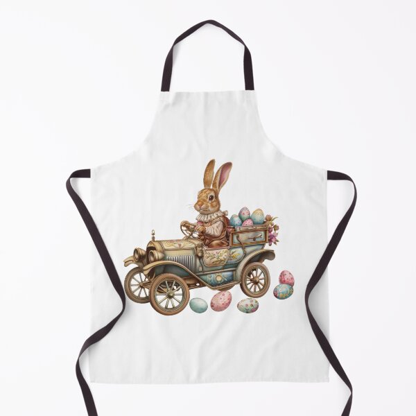 Item preview, Easter Bunny Driving Vintage Car With Easter Eggs designed and sold by KallyDe.