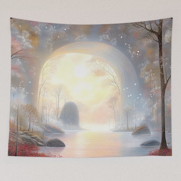 Item preview, Ethereal Gateway: The Whispering Light of the Hidden Glade designed and sold by bloorose.