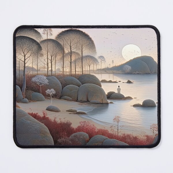Item preview, Silent Seclusion: The Whispering Shore Under the Pale Moon designed and sold by bloorose.