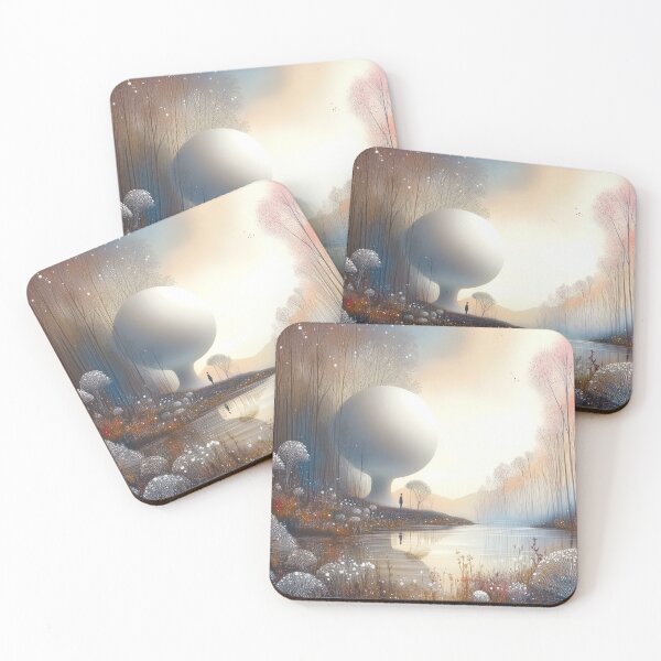 Item preview, Ephemeral Luminescence: The Whispering Shore of Silent Giants designed and sold by bloorose.