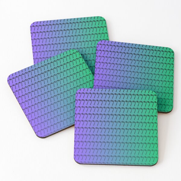 Item preview, An Eighth Rest On Purple & Green Gradient designed and sold by BrightrDayMusicArt.