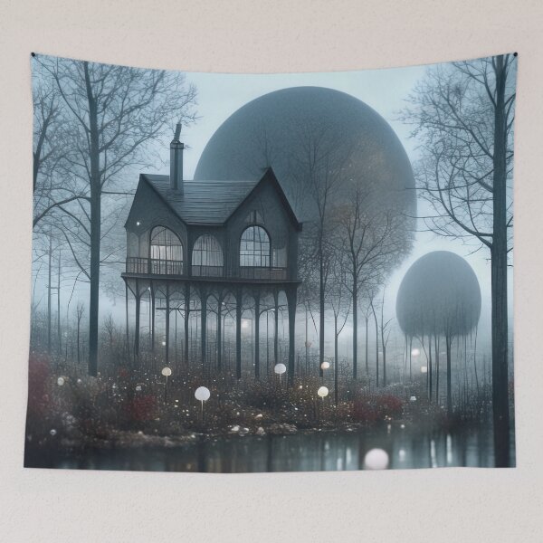 Item preview, Moonlit Mire: The Whispering House on Stilts designed and sold by bloorose.
