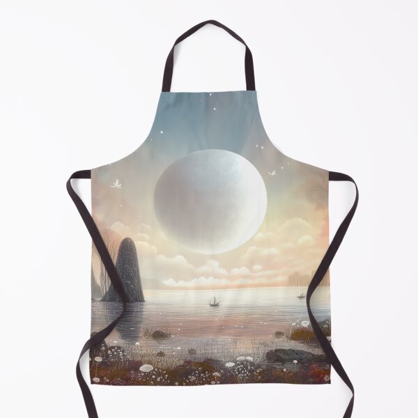 Item preview, Lunar Stillness: The Whispering Shore Under the Silent Orb designed and sold by bloorose.
