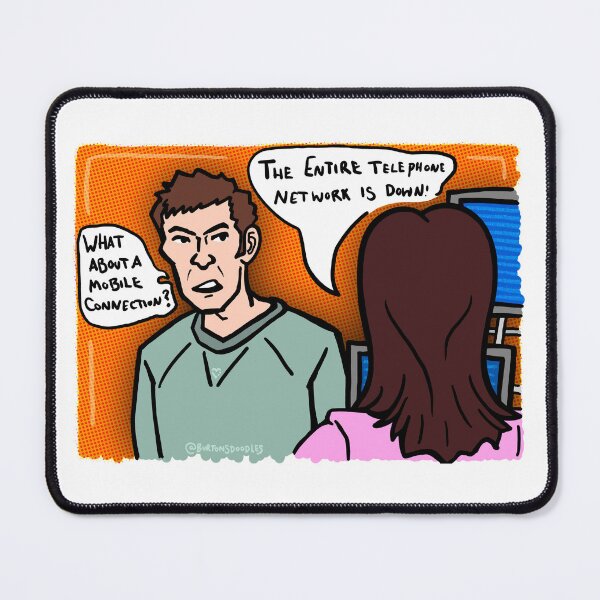 Item preview, ‘What about a mobile connection?’ - TOSH & OWEN - TORCHWOOD designed and sold by longlivcurio.
