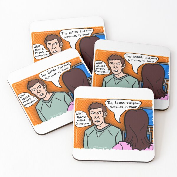 Item preview, ‘What about a mobile connection?’ - TOSH & OWEN - TORCHWOOD designed and sold by longlivcurio.