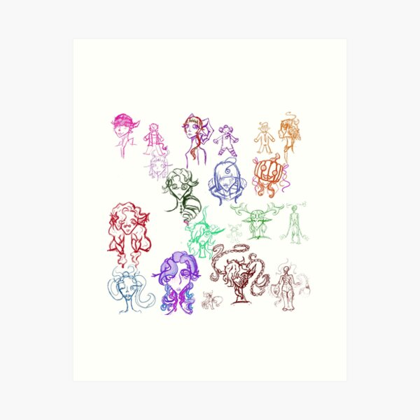 Aperçu de l'œuvre fiche d'histoire de Monster Girls créée et vendue par Eigrious.