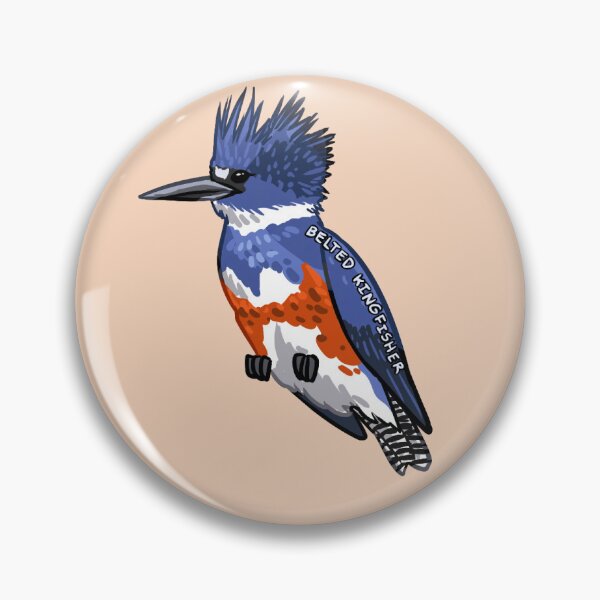 Item preview, Animalia! Belted Kingfisher designed and sold by Jackie Bonnema.