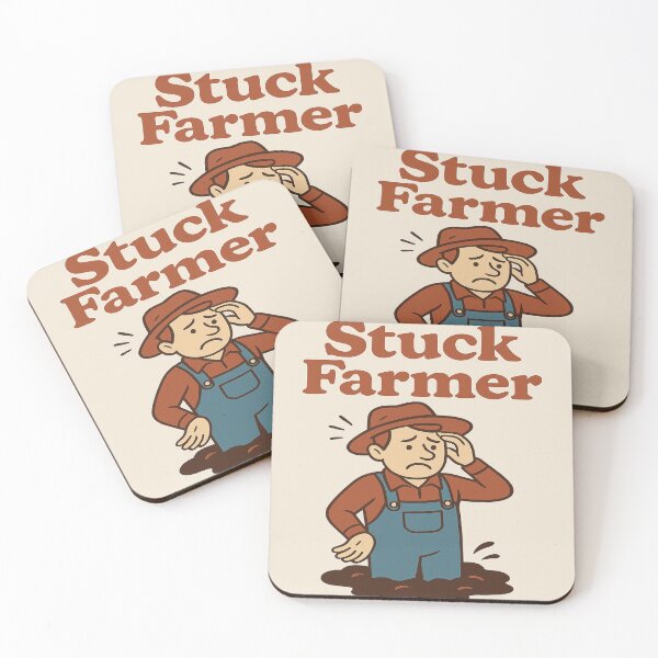 Item preview, Stuck Farmer – Silly Spoonerism  designed and sold by Tip of the slung.