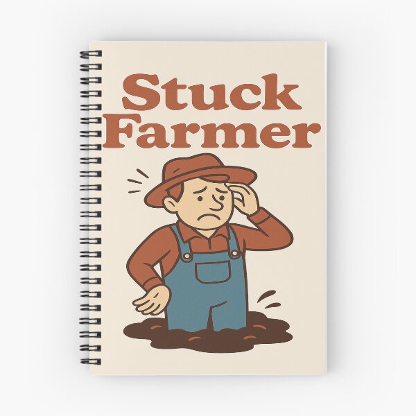 Item preview, Stuck Farmer – Silly Spoonerism  designed and sold by Tip of the slung.