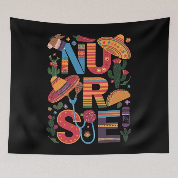 Item preview, Funny Cinco De Mayo Nurse designed and sold by tearbytea.