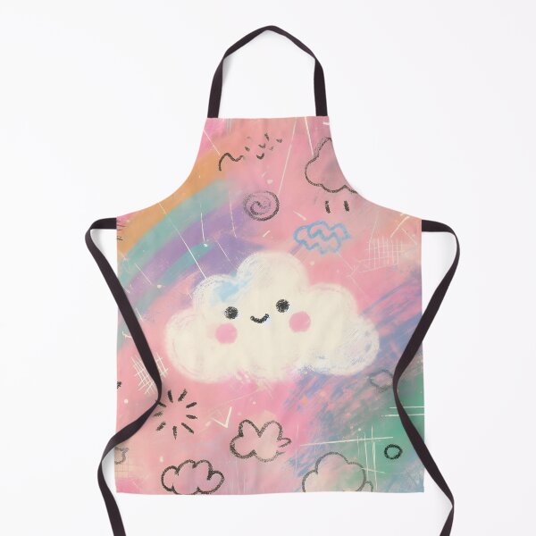 Item preview, Chalkboard Cloud: Kawaii Rainbow Whimsy designed and sold by 123Rainbow.
