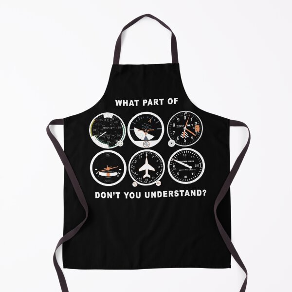 Item preview, Funny Pilot Six Flight Instruments Aviation Pilot Humor designed and sold by RealPilotDesign.