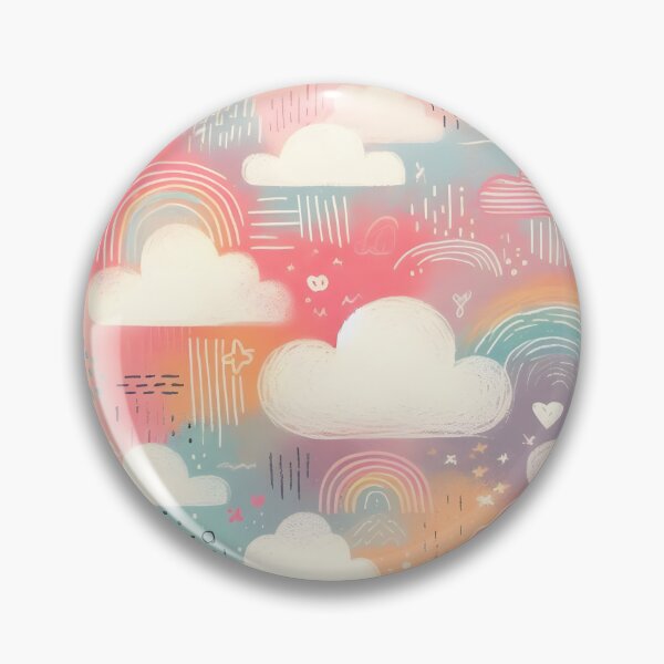 Item preview, Cloud Canvas: Rainbow Whimsy in Pastel Hues designed and sold by 123Rainbow.
