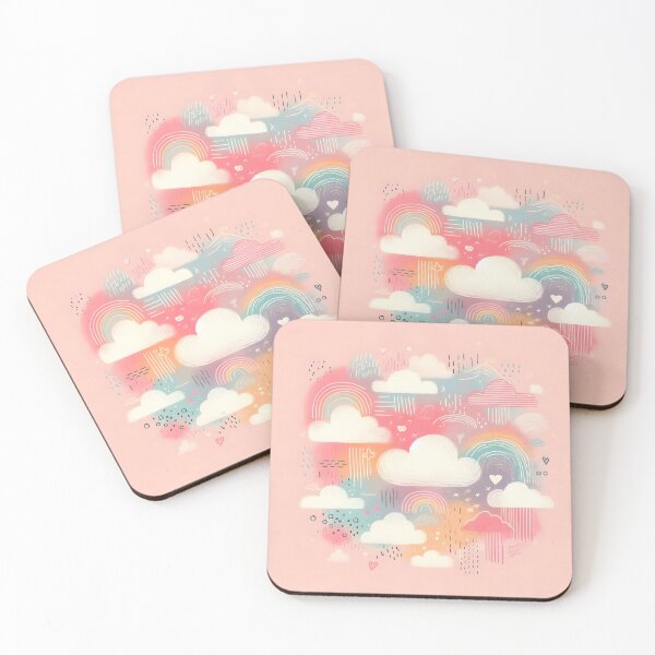 Item preview, Cloud Canvas: Rainbow Whimsy in Pastel Hues designed and sold by 123Rainbow.