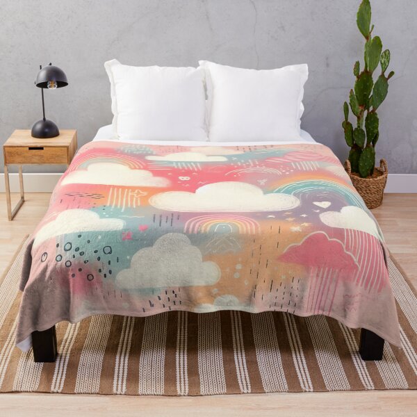 Item preview, Cloud Canvas: Rainbow Whimsy in Pastel Hues designed and sold by 123Rainbow.