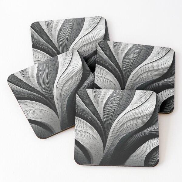 Item preview, Black and white minimalist abstract wave pattern, organic waves, modern decor, movement  designed and sold by navitalidesign.
