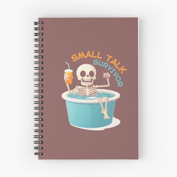 Item preview, SMALL TALK SURVIVOR. Skeleton in a jacuzzi. designed and sold by Pligo.