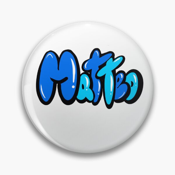Item preview, Matteo name in blue Top 10 best personalized gifts for boys and men named Matteo designed and sold by Artonmytee.