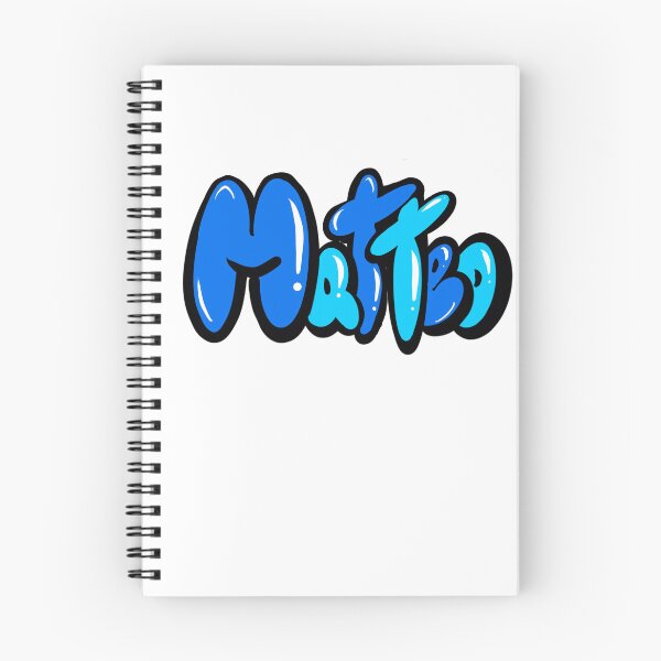 Item preview, Matteo name in blue Top 10 best personalized gifts for boys and men named Matteo designed and sold by Artonmytee.