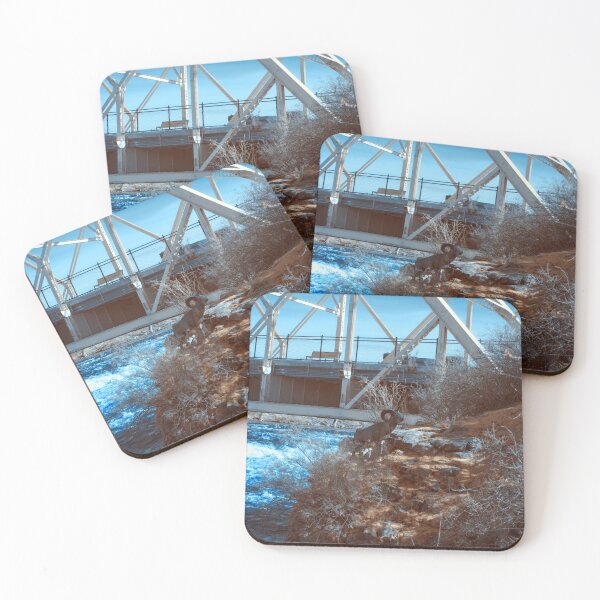Item preview, Ram sculpture on Spokane River in infrared  designed and sold by Cblifeisgood.