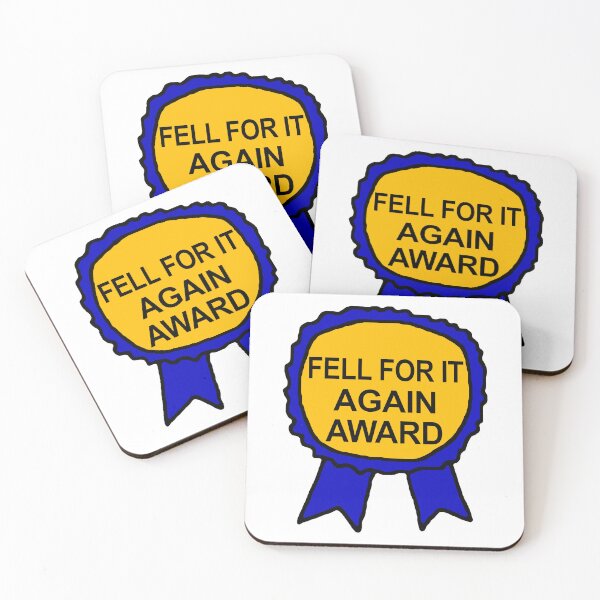 Item preview, Fell For It Again Award - Meme, Wojak designed and sold by SpaceDogLaika.