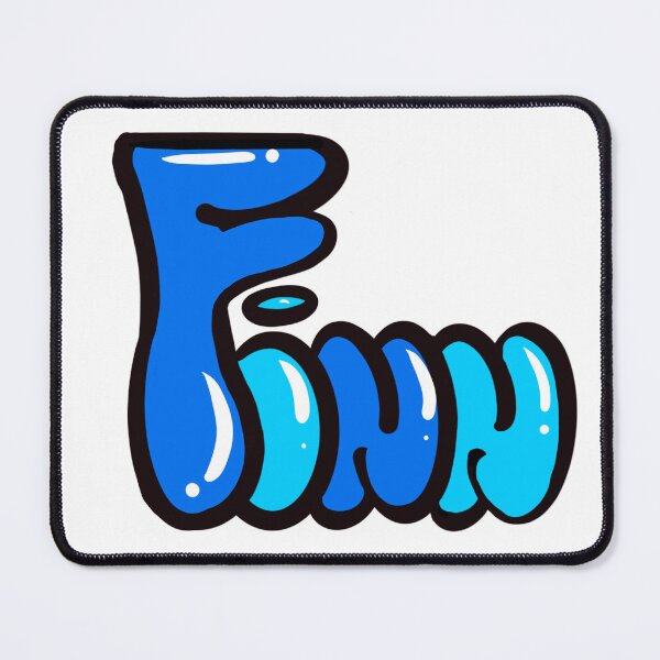 Item preview, Finn name in blue Top 10 best personalized gifts for boys and men named Finn designed and sold by Artonmytee.