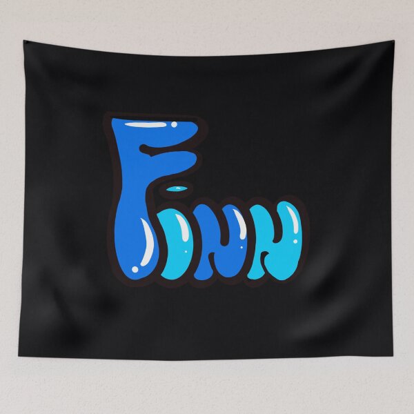 Item preview, Finn name in blue Top 10 best personalized gifts for boys and men named Finn designed and sold by Artonmytee.