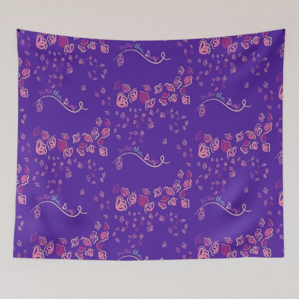 Item preview, Hello There, Beautiful Floral Print  designed and sold by HydrangeaDelMar.