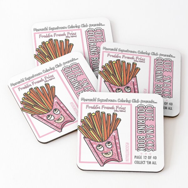 Item preview, Murasaki Sognotraum Coloring Club - Cute Snacks Coloring Book Page 12 Bling Edition designed and sold by GetContented.