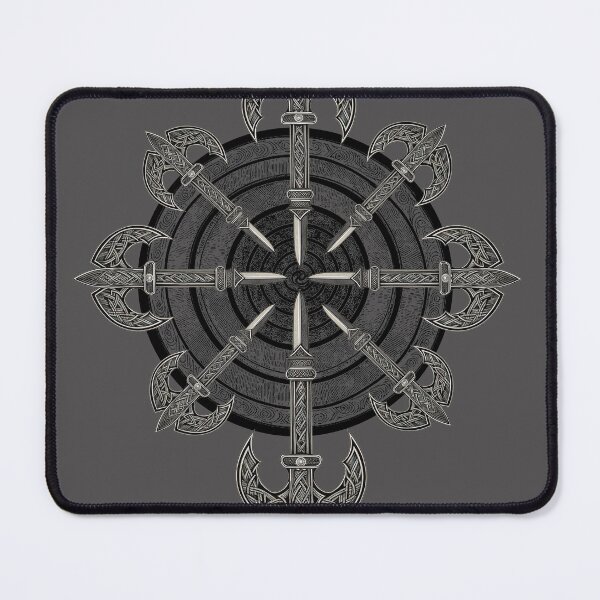 Item preview, Viking battle axe double blade shield target knife throwing designed and sold by AuroraXGreen.