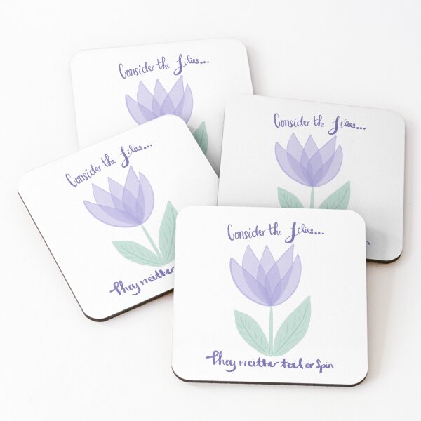 Item preview, Consider the Lillies Floral Print  designed and sold by HydrangeaDelMar.