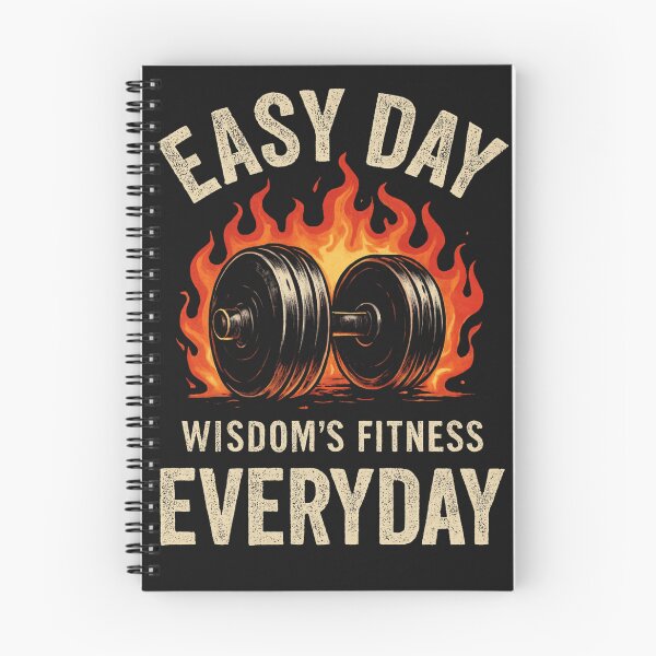 Item preview, Easy Day Everyday – Camiseta de gimnasio con mancuernas de Wisdom’s Fitness designed and sold by Endless Designs.