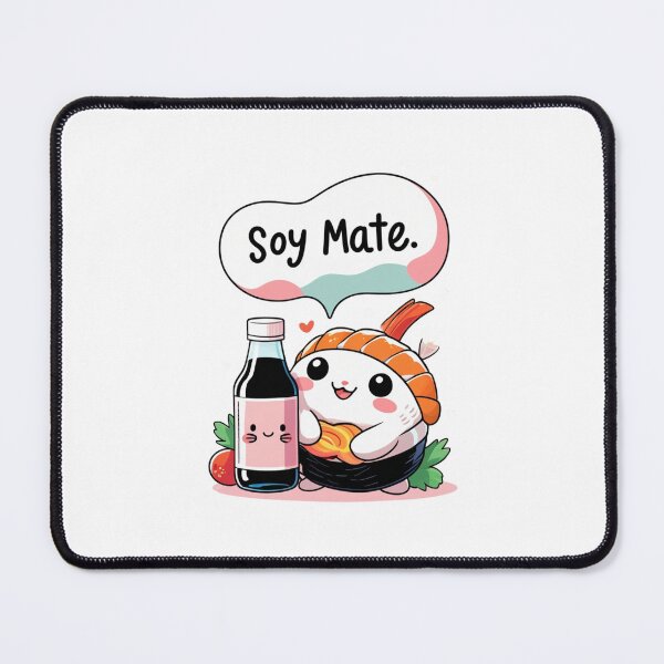 Item preview, Kawaii Sushi & Soy Sauce Pun – Soy Mate designed and sold by BaisaStudio.
