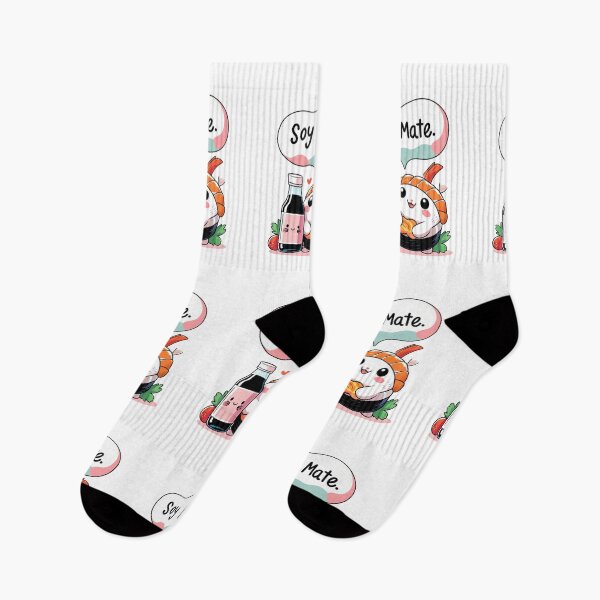 Item preview, Kawaii Sushi & Soy Sauce Pun – Soy Mate designed and sold by BaisaStudio.