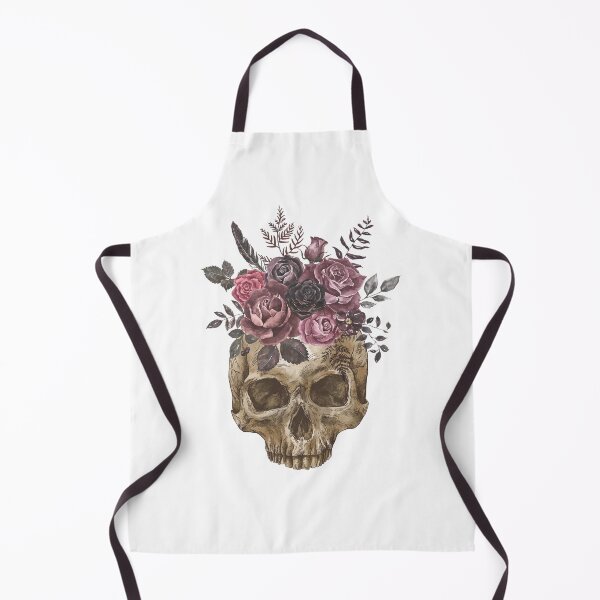 Item preview, Mortui Vivos Docent Floral Skull Anatomy Pathology Autopsy Mortuary Funeral designed and sold by LethallyBlonde.