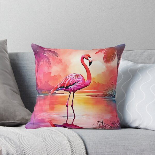 Item preview, Vibrant Tropical Flamingo Glow Design designed and sold by Health And Fitness Posts e-Store.