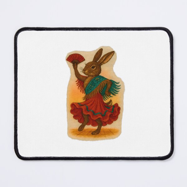 Item preview, Andalusian Hare Performing Flamenco Sticker designed and sold by #Adulting Central.