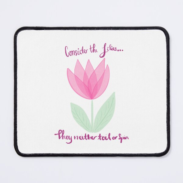 Item preview, Consider the Lillies Floral Print Pink designed and sold by HydrangeaDelMar.