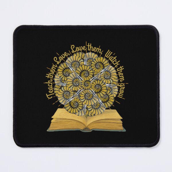 Item preview, Teach them Love, Love them, Watch them grow with Amonite Crystal Geometric Art designed and sold by ArtDesignTp.