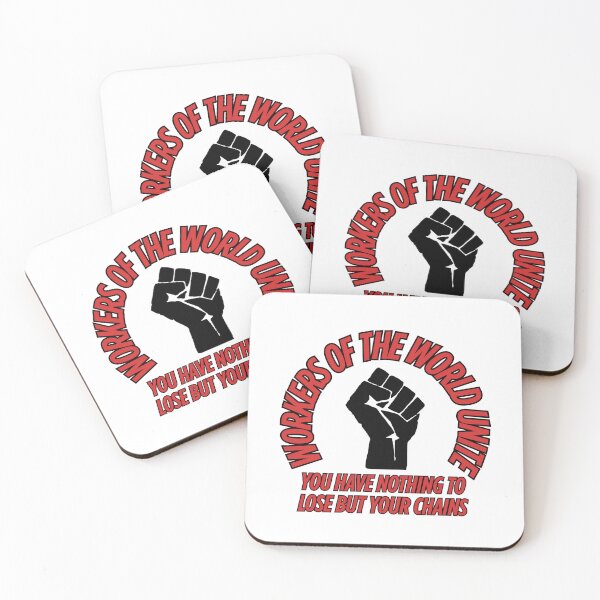 Item preview, Workers of the World Unite Red 2 designed and sold by redblackwaves.