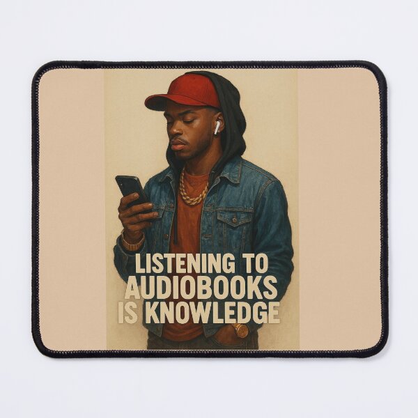Item preview, Listening To Audiobooks - Young Man 2 designed and sold by Antuan Simmons.