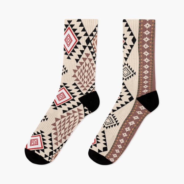 Item preview, Traditional Ethnic Textile Pattern in Brown and black designed and sold by MJMiraathita.