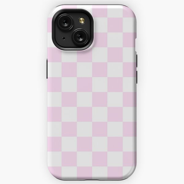 Checker board LV white phone case