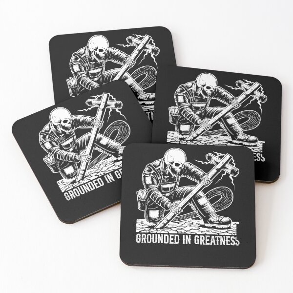 Item preview, Grounded In Greatness Funny Skeleton Electrician Humor designed and sold by Crush Retro®.
