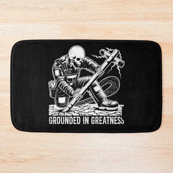 Item preview, Grounded In Greatness Funny Skeleton Electrician Humor designed and sold by Crush Retro®.