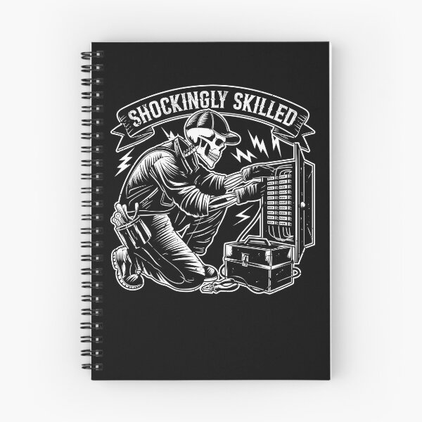 Item preview, Shockingly Skilled Funny Skeleton Electrician Humor designed and sold by Crush Retro®.