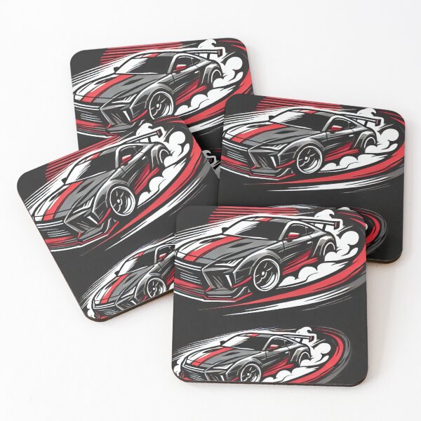 Item preview, High-Speed Drift Car Logo in Red & Black designed and sold by SAMNagy.