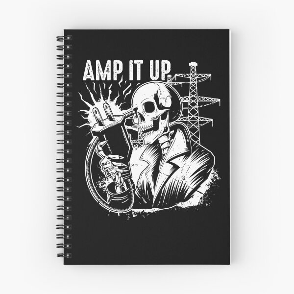 Item preview, Amp it Up Funny Skeleton Electrician Humor designed and sold by Crush Retro®.