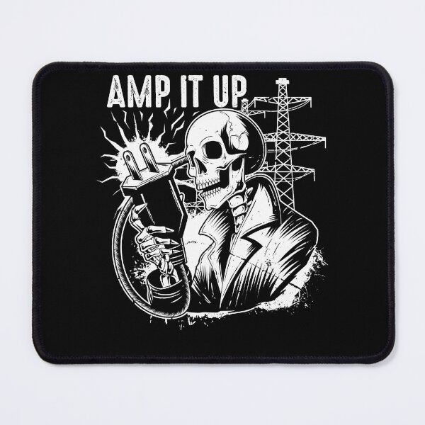 Item preview, Amp it Up Funny Skeleton Electrician Humor designed and sold by Crush Retro®.